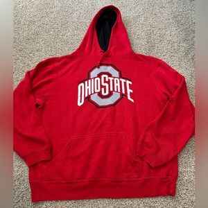 NCAA OSU Ohio State Buckeyes Red Hoodie Mens Size Large L Casual Sweater